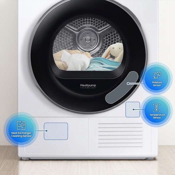 Samsung Pengering AI Dryer Super Speed Front Loading 10 Kg - DV10BB9440GHSE